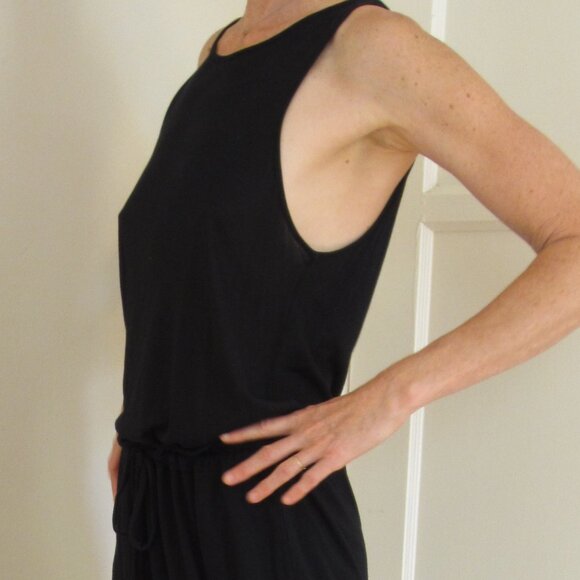 Michael Stars Maxi Dress Black Size M Sleeveless Micro Modal - Picture 3 of 15